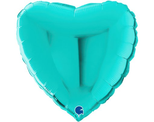 22in METALLIC TIFFANY HEART FOIL BALLOON