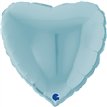 22in METALLIC PASTEL BLUE HEART FOIL BALLOON