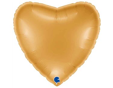 22in METALLIC GOLD HEART FOIL BALLOON