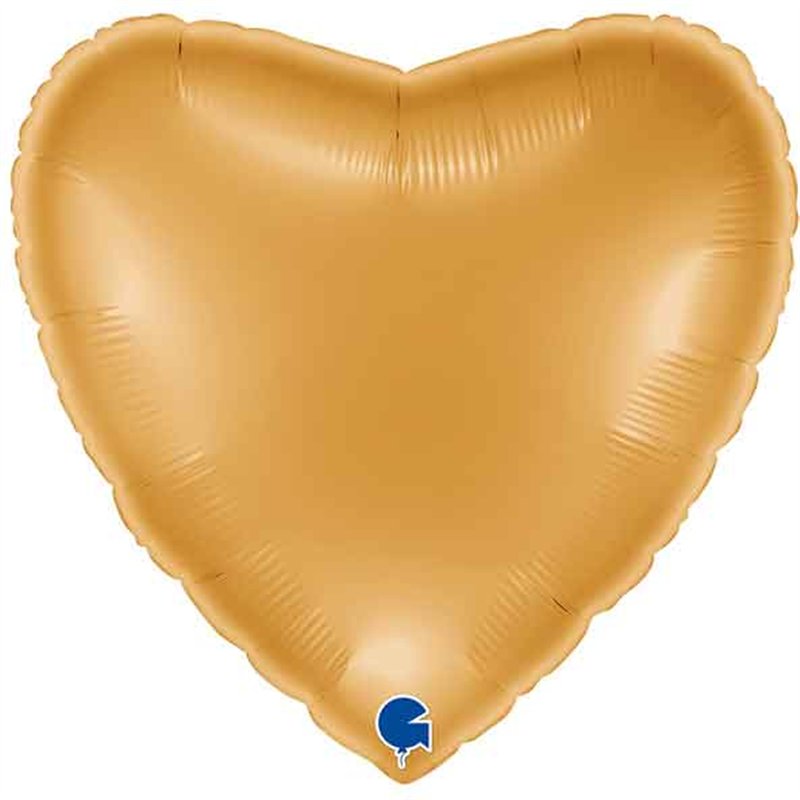 22in METALLIC GOLD HEART FOIL BALLOON