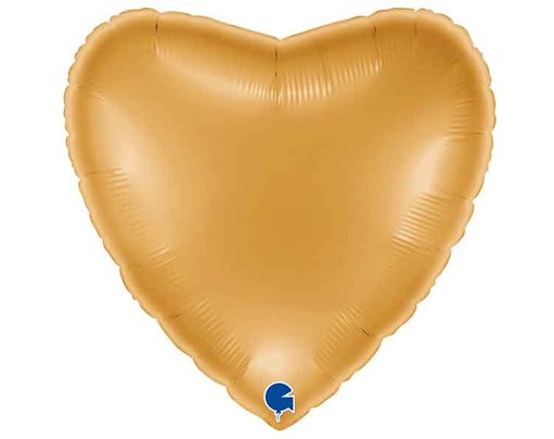 22in METALLIC GOLD HEART FOIL BALLOON