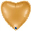 22in METALLIC GOLD HEART FOIL BALLOON