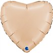 22in METALLIC SATIN NUDE HEART FOIL BALLOON
