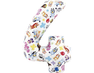 26in BLUEY NUMBER 4 FOIL BALLOON