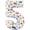 26in BLUEY NUMBER 5 FOIL BALLOON