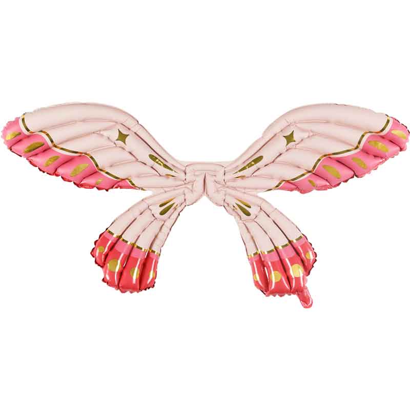 PINK BUTTERFLY WINGS FOIL BALLOON