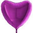 36IN PURPLE HEART SHAPED FOIL BALLOON