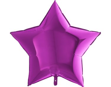 36IN PURPLE STAR SHAPED FOIL BALLOON