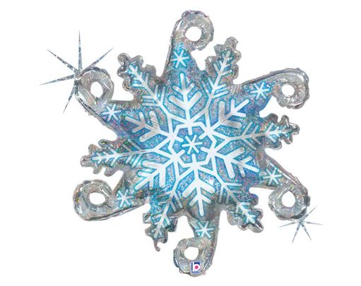 38in LINKY SNOWFLAKE FOIL BALLOON