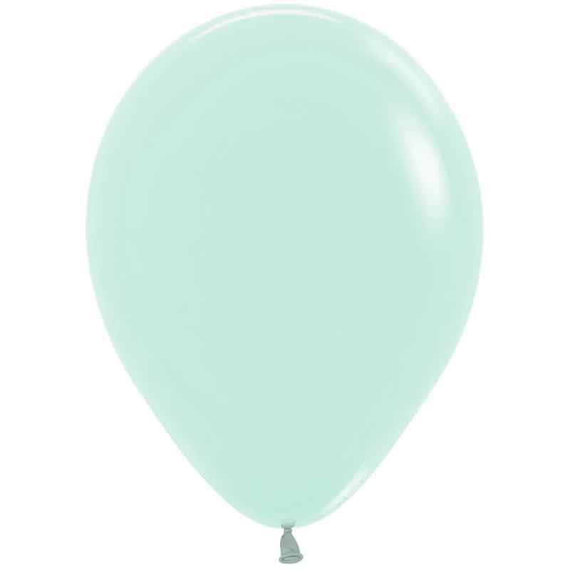 50PK 5in PASTEL MATTE GREEN SEMPERTEX (20012393)