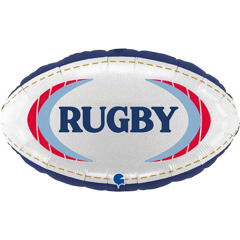 20in RUGBY BALL SHAPEED FOIL BALLOON