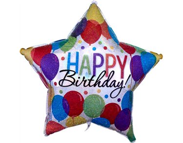 28in HOLO BALLOON BASH FOIL BALLOON