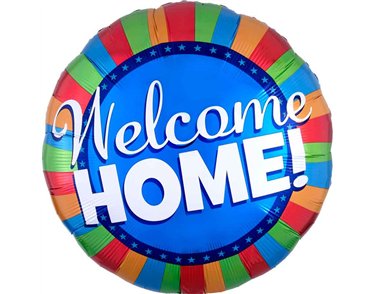 32in WELCOME HOME BLITZ FOIL BALLOON