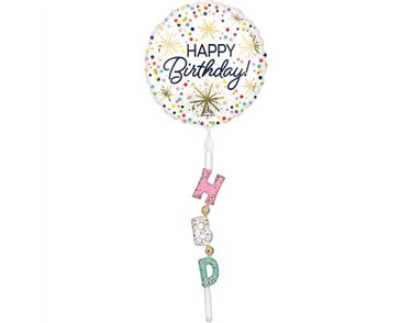 CONFETTI SPRINKLE BIRTHDAY AIRWALKER TAIL