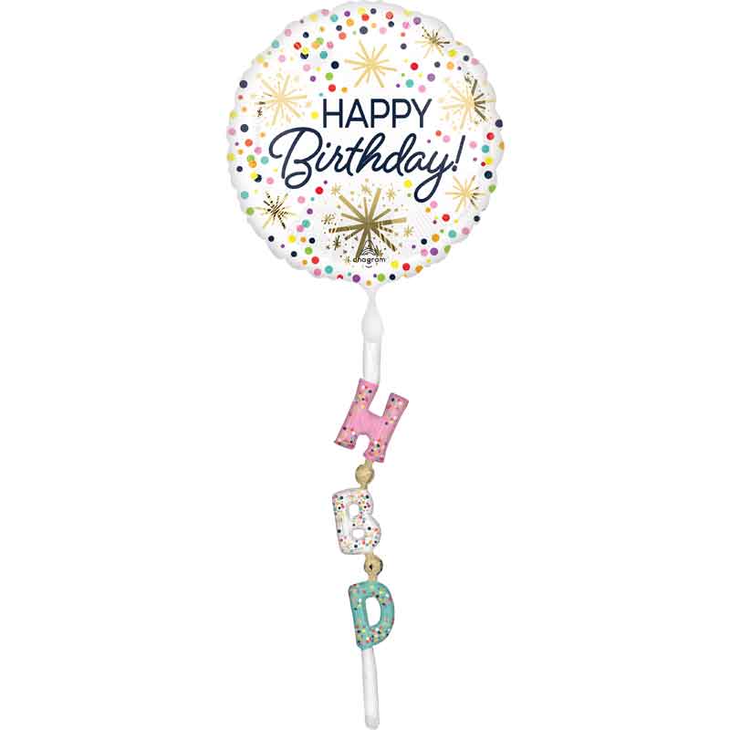 CONFETTI SPRINKLE BIRTHDAY AIRWALKER TAIL