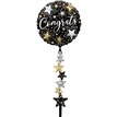 CONGRATS BLACK SILVER GOLD AIRWALKER TAIL