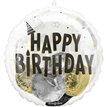 INSIDER BLACK SILVER GOLD BIRTHDAY PARTY FOIL BALLOON