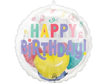 INSIDER PASTEL CONFETTI BIRTHDAY FOIL BALLOON