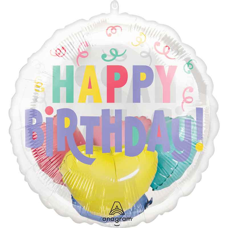 INSIDER PASTEL CONFETTI BIRTHDAY FOIL BALLOON