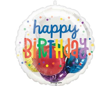 INSIDER RAINBOW BIRTHDAY FOIL BALLOON