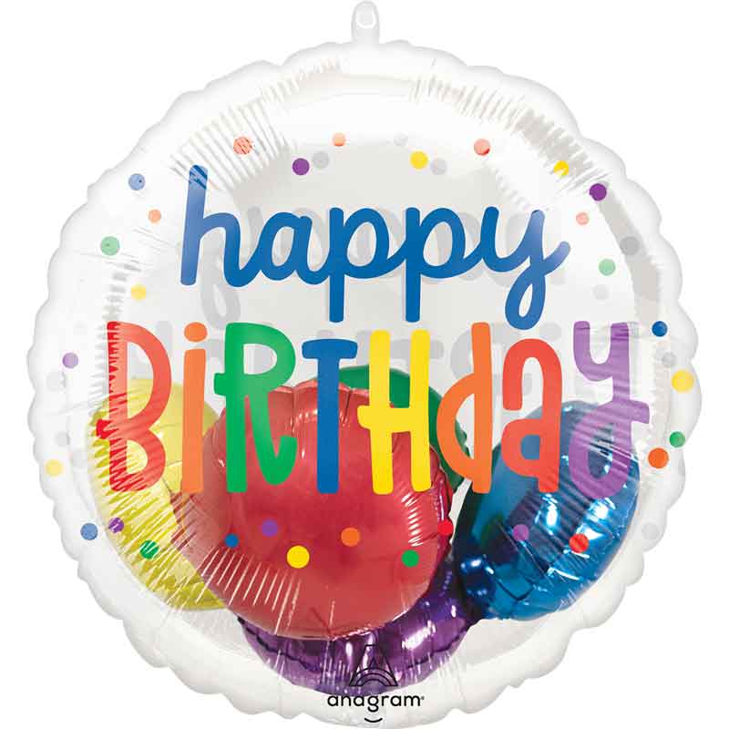 INSIDER RAINBOW BIRTHDAY FOIL BALLOON