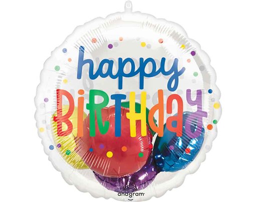 INSIDER RAINBOW BIRTHDAY FOIL BALLOON