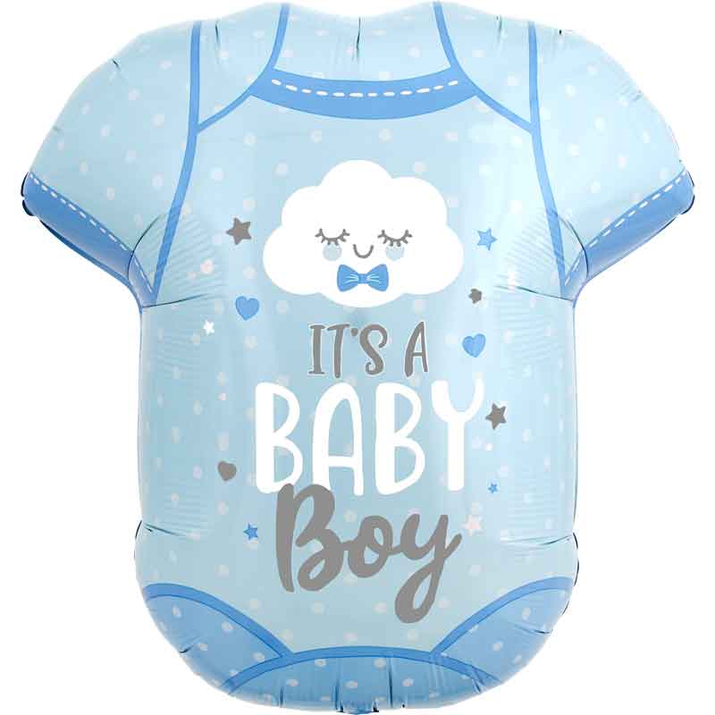 BABY BOY ONESIE SHAPED FOIL BALLOON