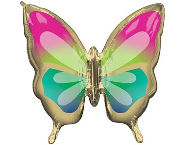 BEAUTIFUL TROPICAL BUTTERFLY SHAPED FOIL BALLOON