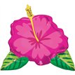 BEAUTIFUL TROPICAL HIBISCUS SHAPED FOIL BALLOON