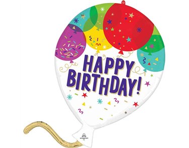 BIRTHDAY BALLOONS SHAPED FOIL BALLOON