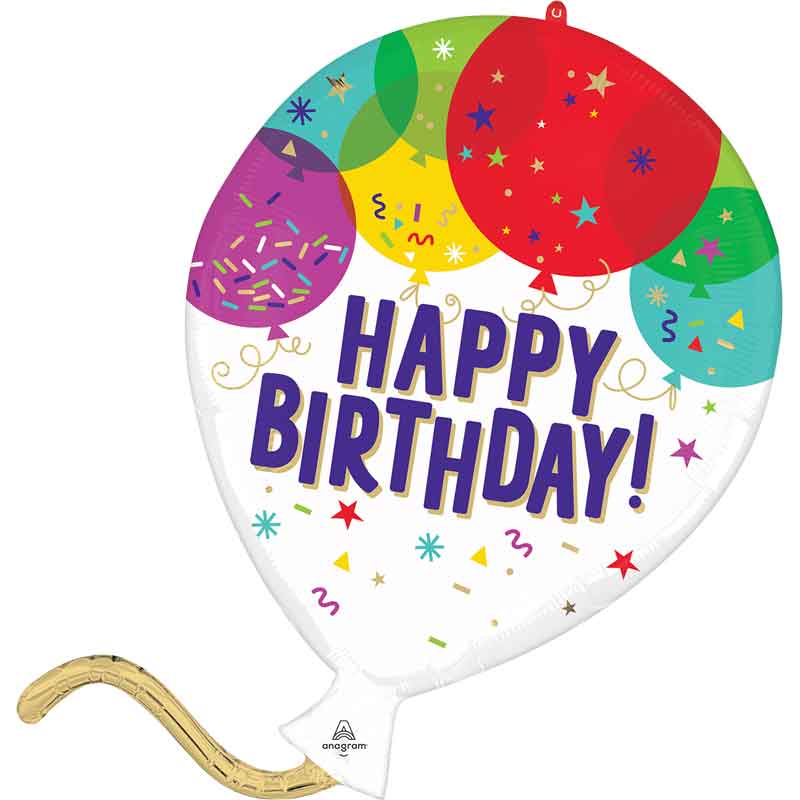 BIRTHDAY BALLOONS SHAPED FOIL BALLOON