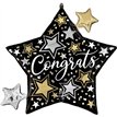 CONGRATS STARS SHAPED FOIL BALLOON