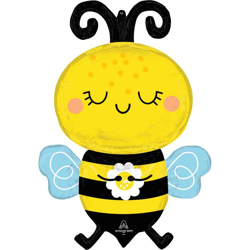 HAPPY BEE SHAPED LARGE FOIL BALLOON