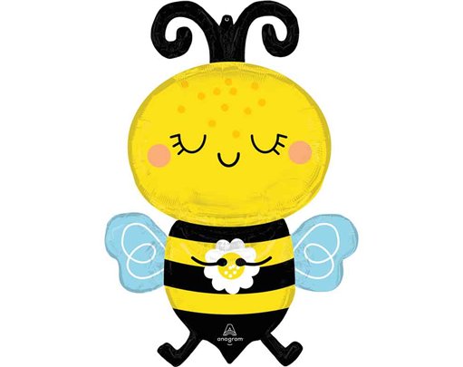 HAPPY BEE SHAPED LARGE FOIL BALLOON