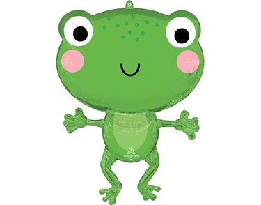 HAPPY FROG LARGE SHAPED FOIL BALLOON