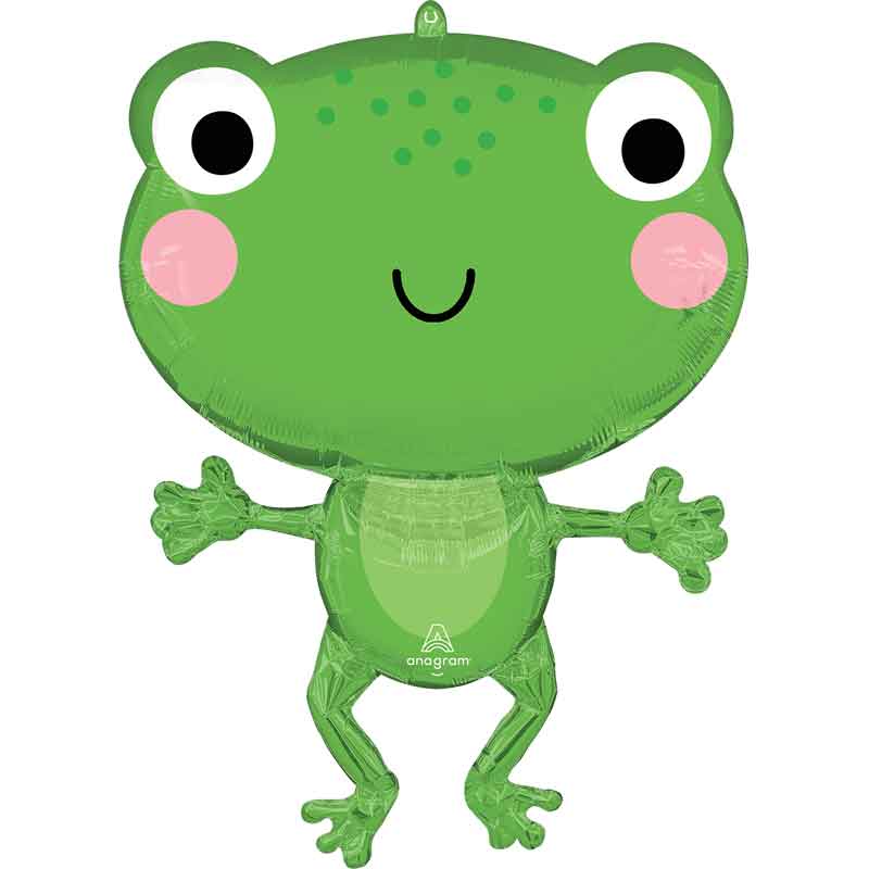 HAPPY FROG LARGE SHAPED FOIL BALLOON