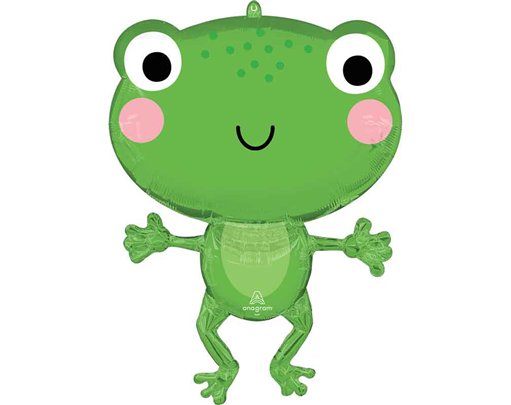 HAPPY FROG LARGE SHAPED FOIL BALLOON