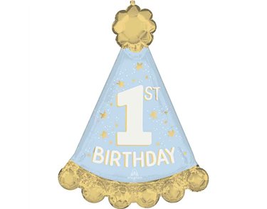 LITTLE MISTER ONEDERFUL 1ST BIRTHDAY SHAPED FOIL BALLOON
