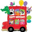 PARTY BUS BIRTHDAY SHAPED FOIL BALLOON