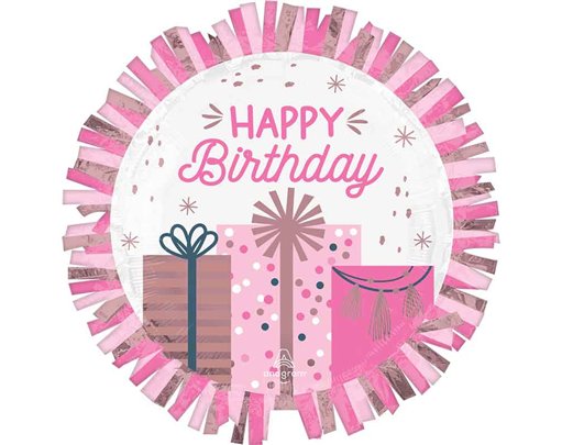 PASTEL BIRTHDAY SHAPED FOIL BALLOON