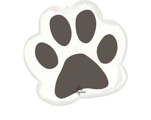 PAWSOME PARTY PAW PRINT SHAPED FOIL BALLOON
