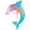 UNDER THE SEA DOLPHIN LARGE SHAPED FOIL BALLOON