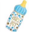 BABY BOY BOTTLE LARGE SHAPED FOIL BALLOON
