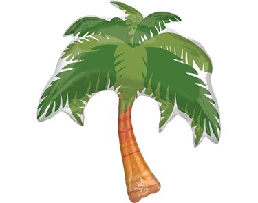 BEACH LIFE PALM TREE LARGE SHAPED FOIL BALLOON