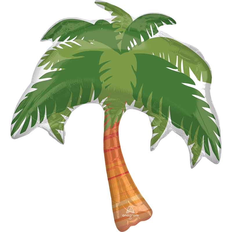 BEACH LIFE PALM TREE LARGE SHAPED FOIL BALLOON