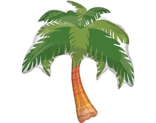 BEACH LIFE PALM TREE LARGE SHAPED FOIL BALLOON