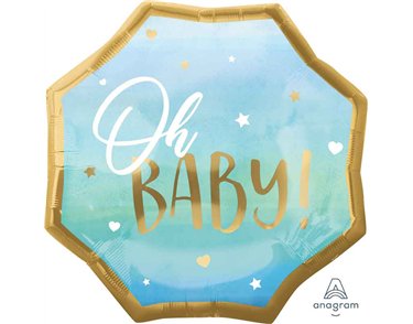 BLUE BABY BOY LARGE SHAPED FOIL BALLOON