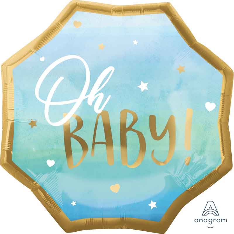 BLUE BABY BOY LARGE SHAPED FOIL BALLOON