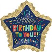 BRIGHT BIRTHDAY BLOCKS LARGE SHAPED FOIL BALLOON