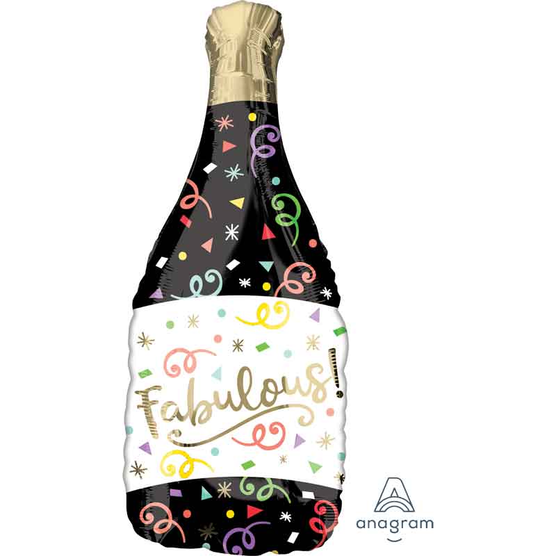 CONFETTI BUBBLY LARGE SHAPED FOIL BALLOON